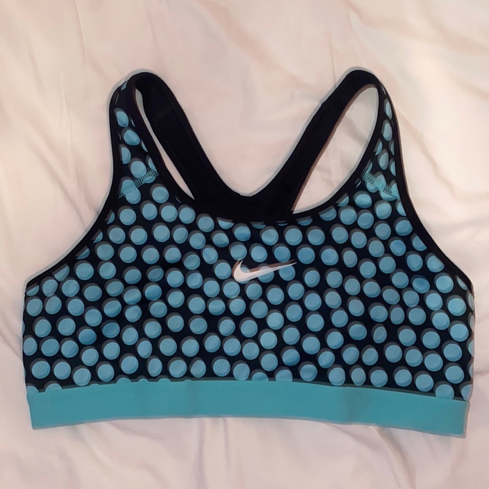 Nike polka dot sports bra